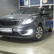 Установка BI-LED линз на KIA RIO