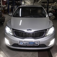 Kia Rio 3 - Установка линз Hella 3R