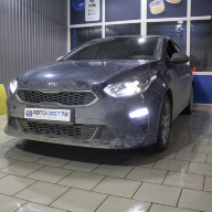 Kia Ceed III - замена штатных галогеновых линз на bi-led
